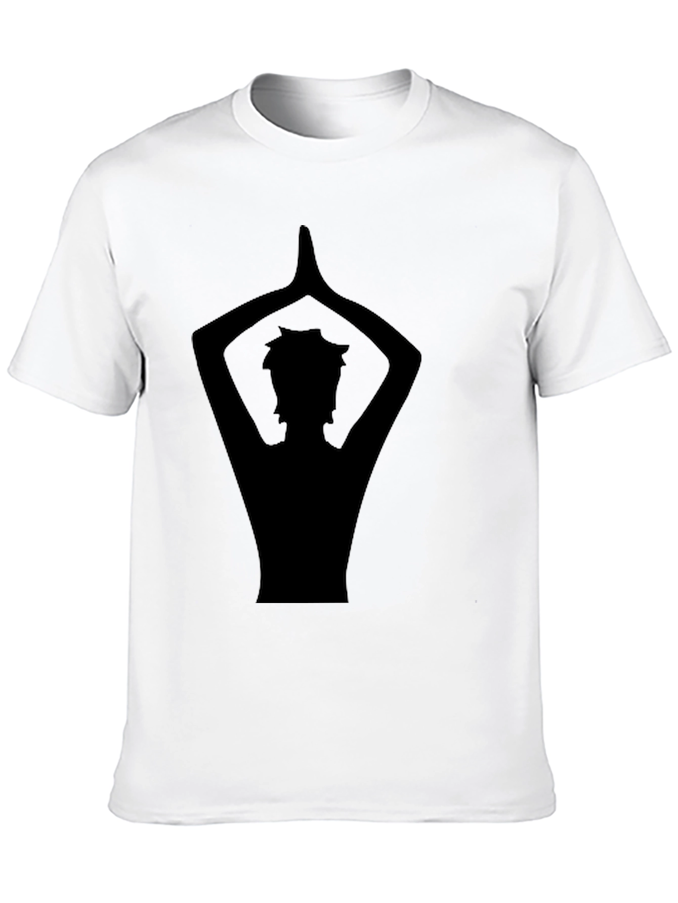 Yoga Silhouette Graphic Black T-Shirt