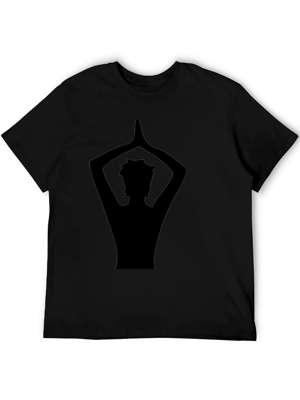 Yoga Silhouette Graphic Black T-Shirt