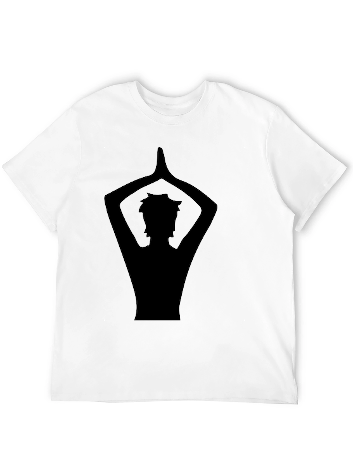 Yoga Silhouette Graphic Black T-Shirt