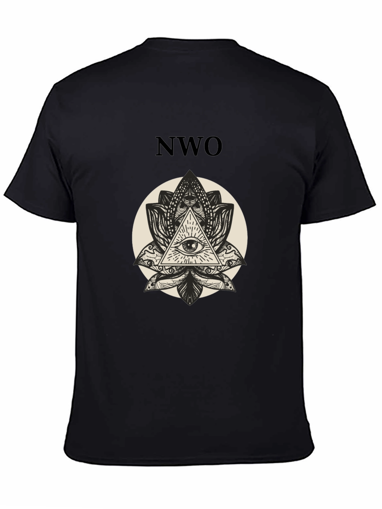 NWO Illuminati Eye Black T-Shirt