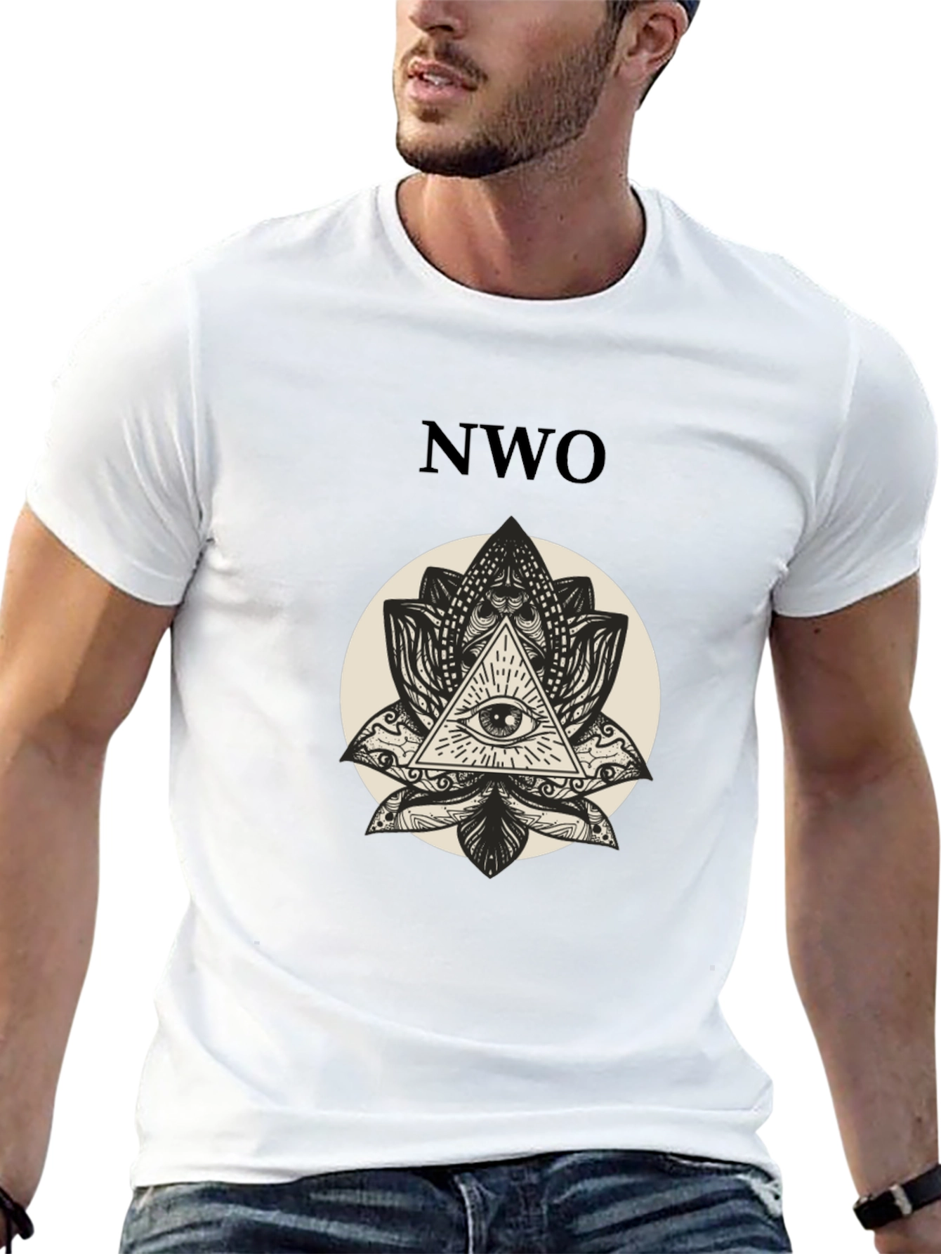 NWO Illuminati Eye Black T-Shirt