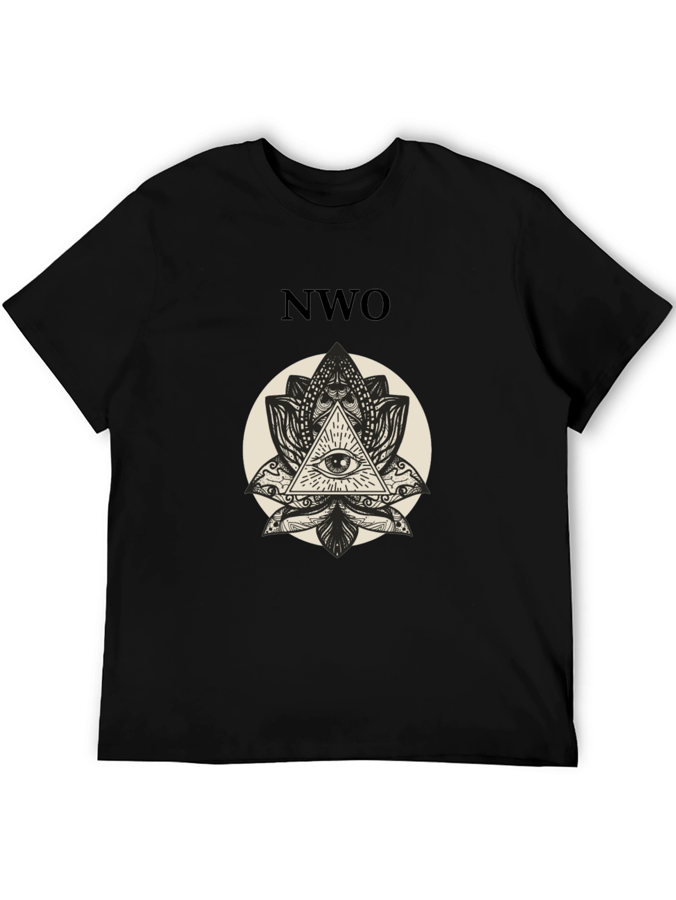 NWO Illuminati Eye Black T-Shirt