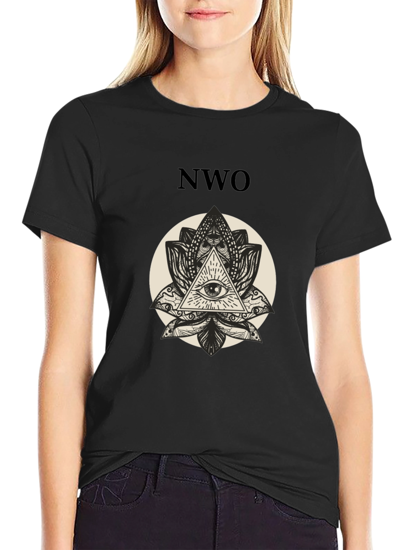 NWO Illuminati Eye Black T-Shirt