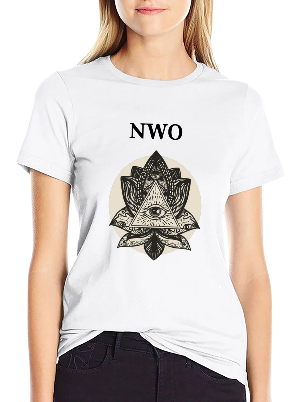 NWO Illuminati Eye Black T-Shirt