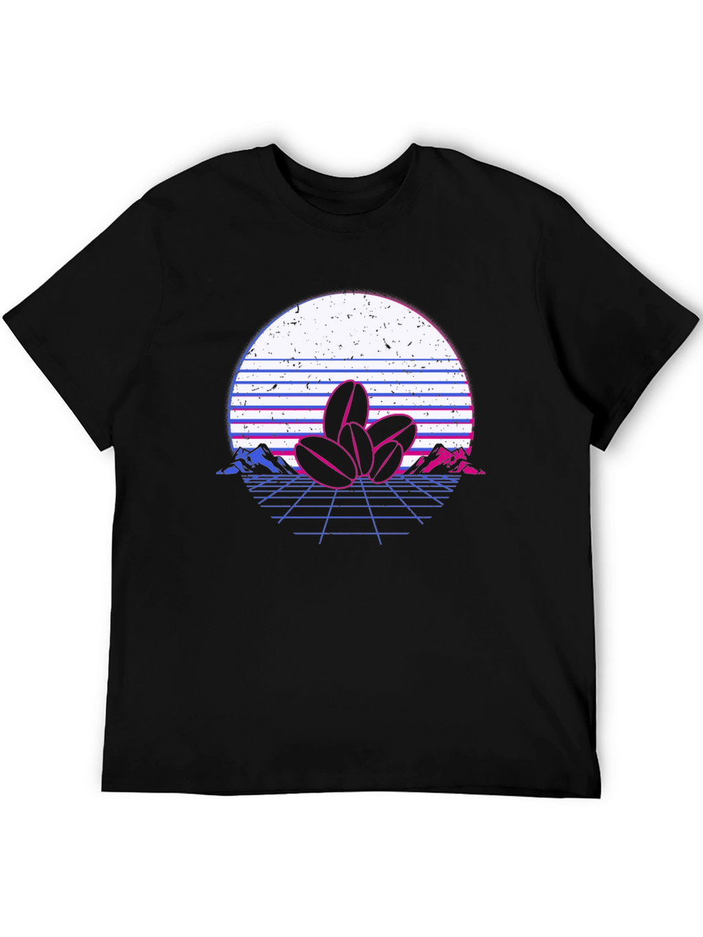 Retro Coffee Bean Graphic T-Shirt