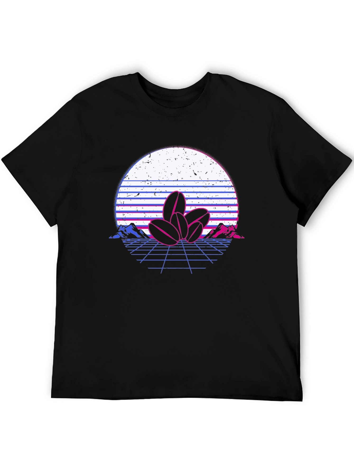 Retro Coffee Bean Graphic T-Shirt