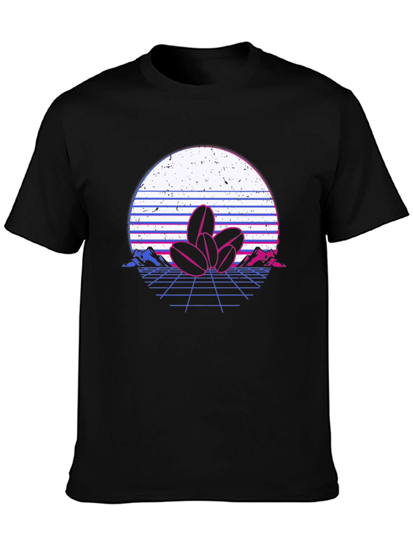 Retro Coffee Bean Graphic T-Shirt