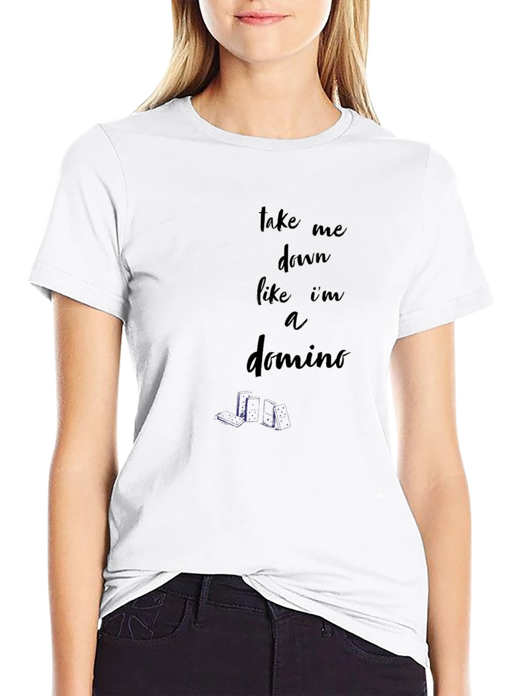 Take Me Down Like A Domino Graphic Tee