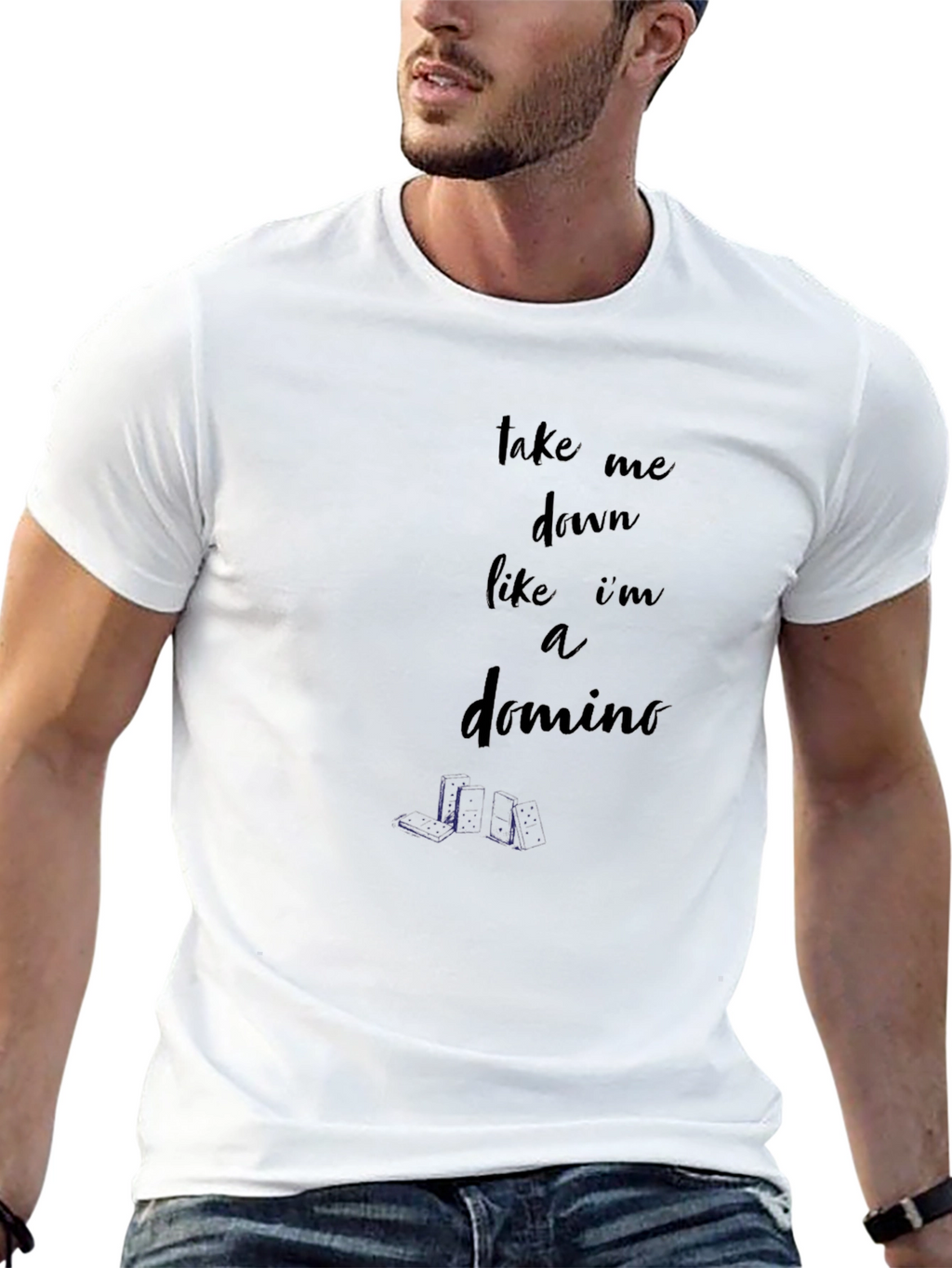 Take Me Down Like A Domino Graphic Tee