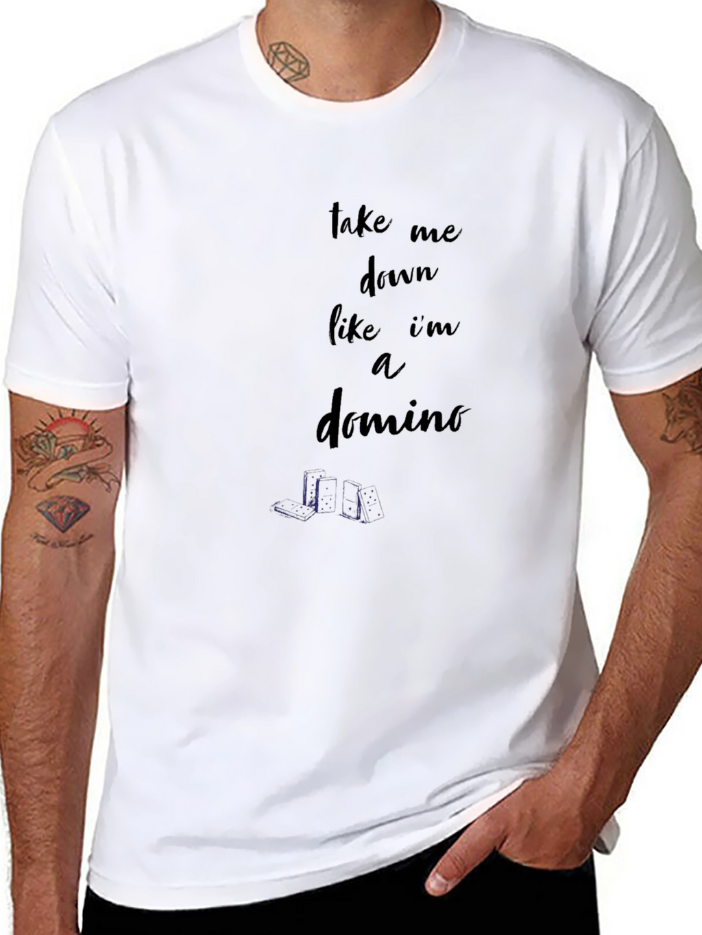 Take Me Down Like A Domino Graphic Tee