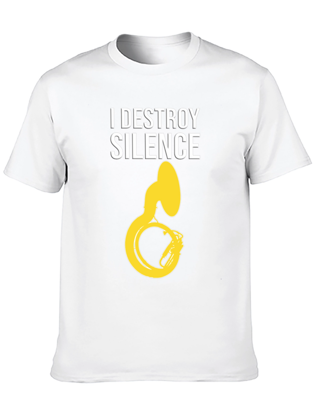 I Destroy Silence Tuba Graphic Tee - Black