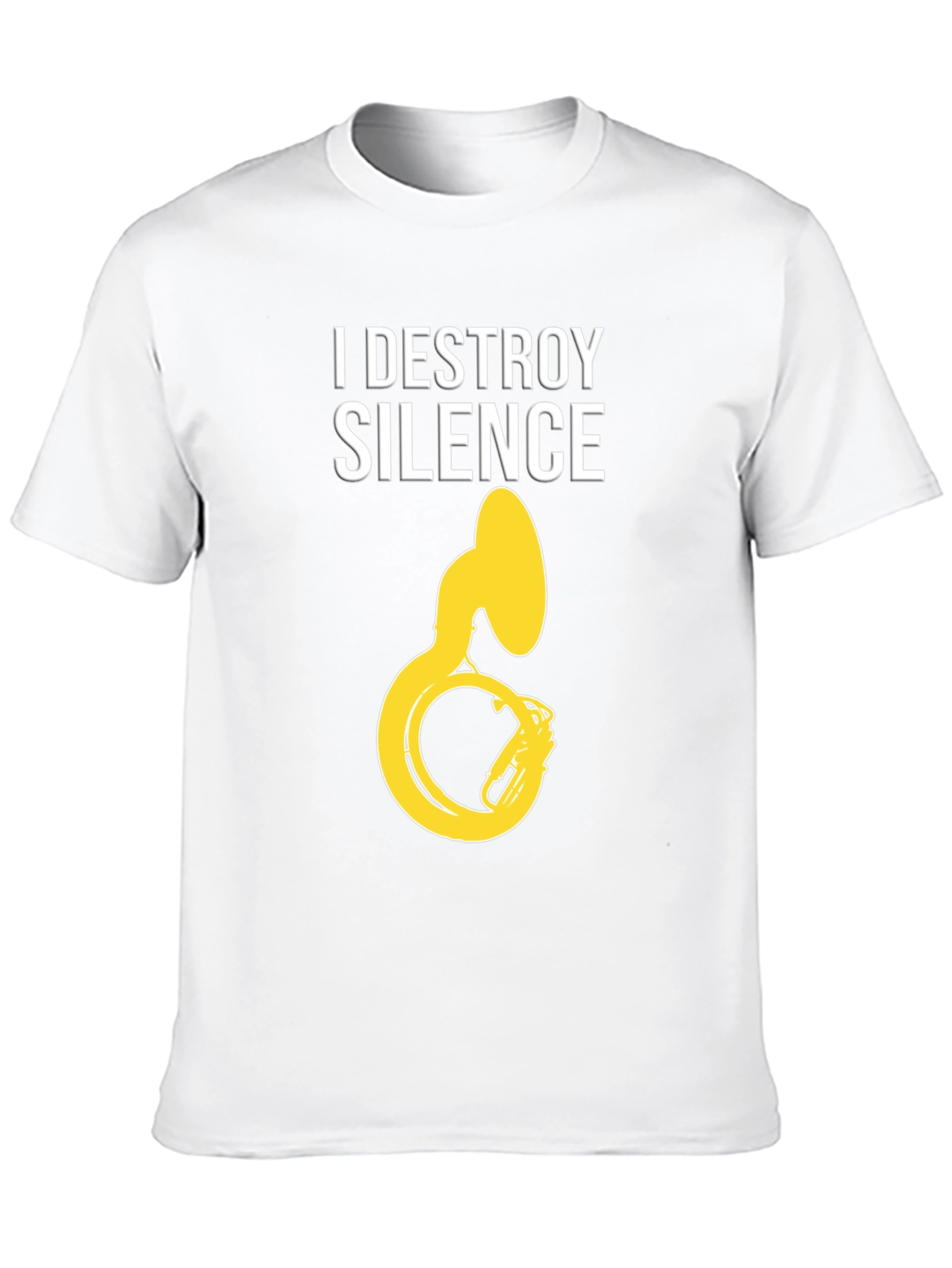 I Destroy Silence Tuba Graphic Tee - Black