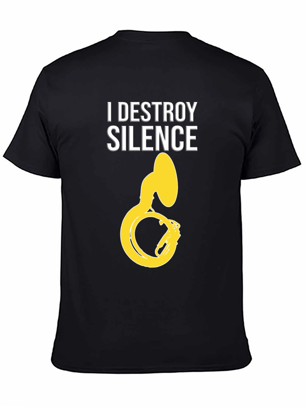I Destroy Silence Tuba Graphic Tee - Black