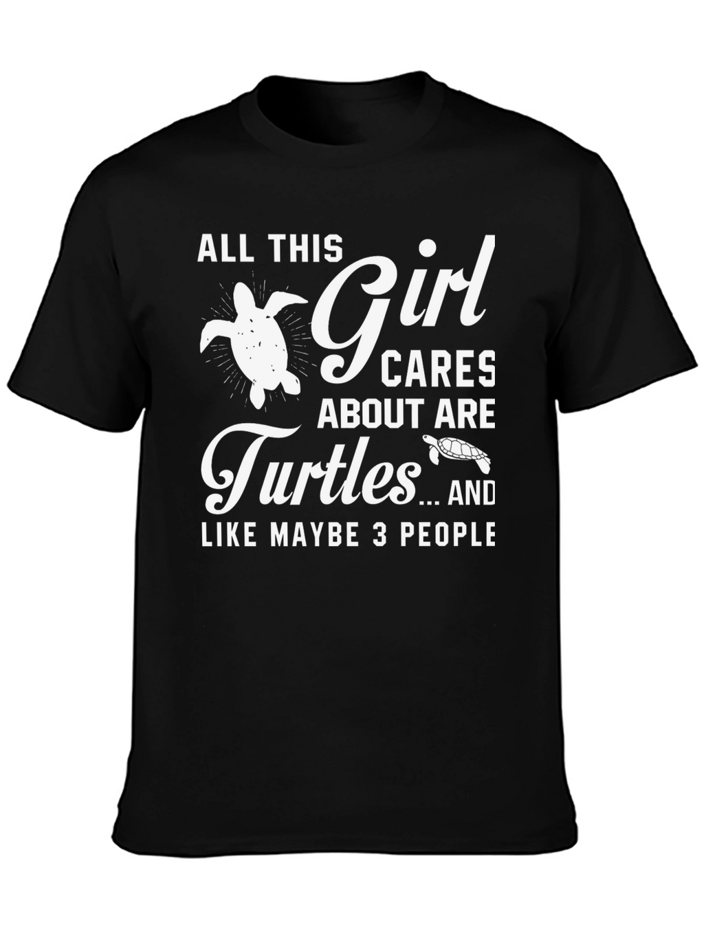 Girl Cares About Turtles Graphic Tee