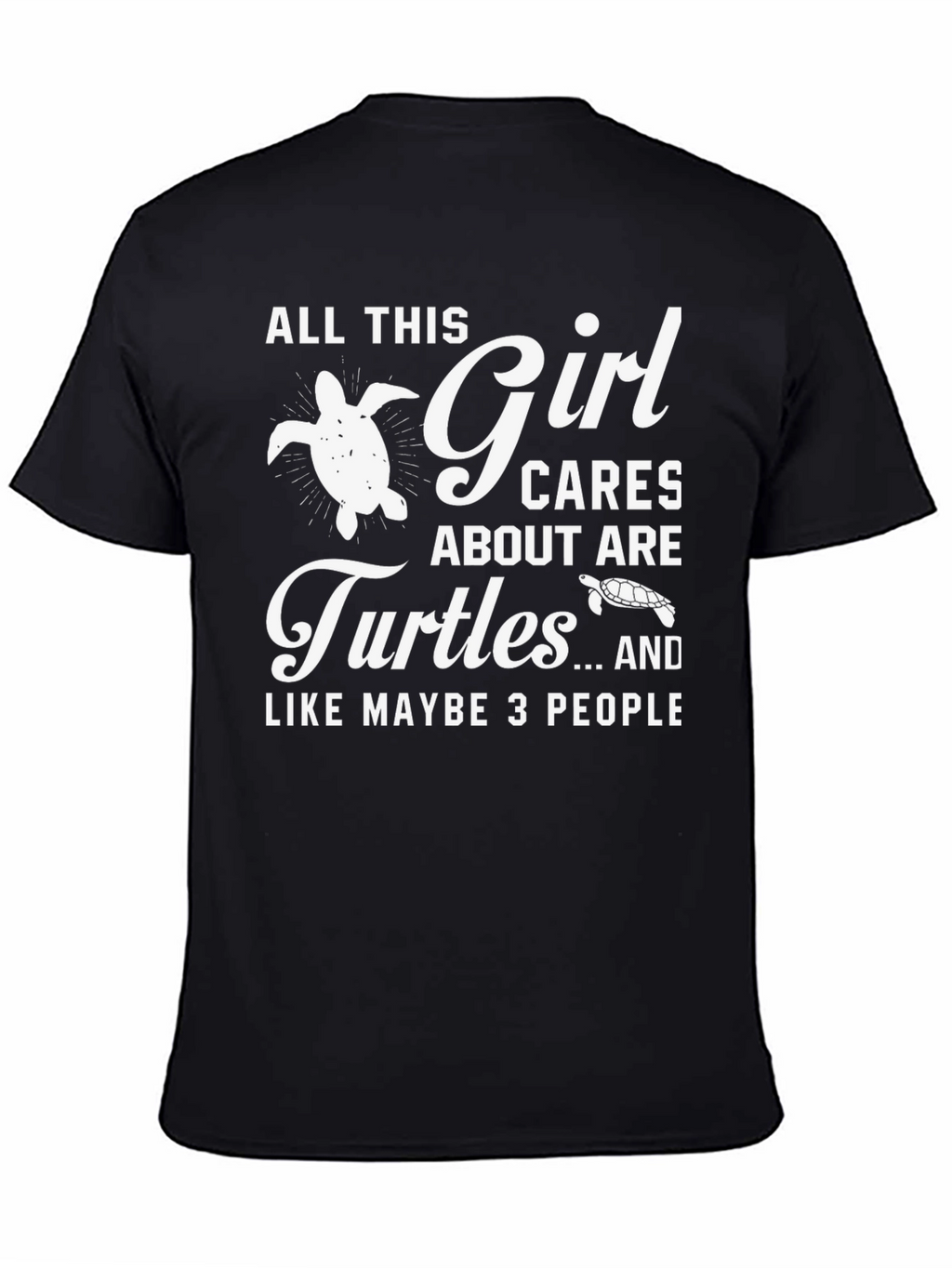 Girl Cares About Turtles Graphic Tee
