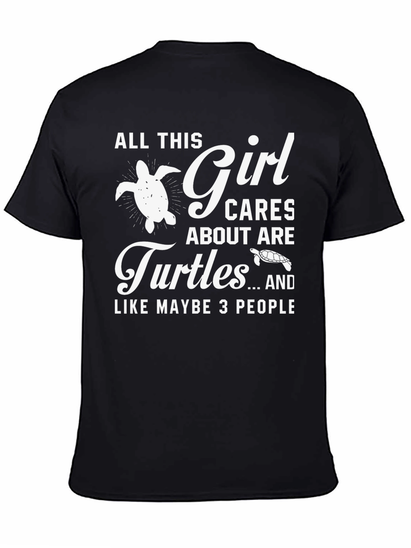 Girl Cares About Turtles Graphic Tee