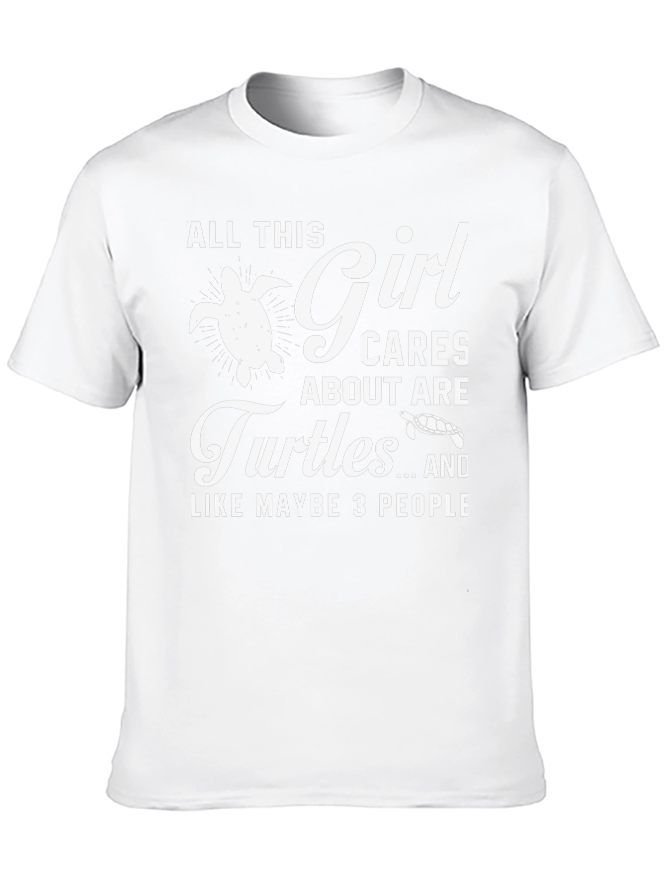 Girl Cares About Turtles Graphic Tee