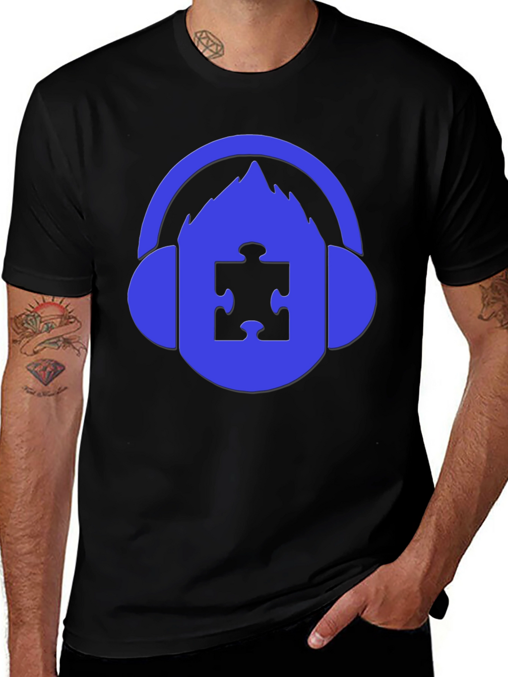 Autism Awareness DJ T-Shirt - Support Neurodiversity
