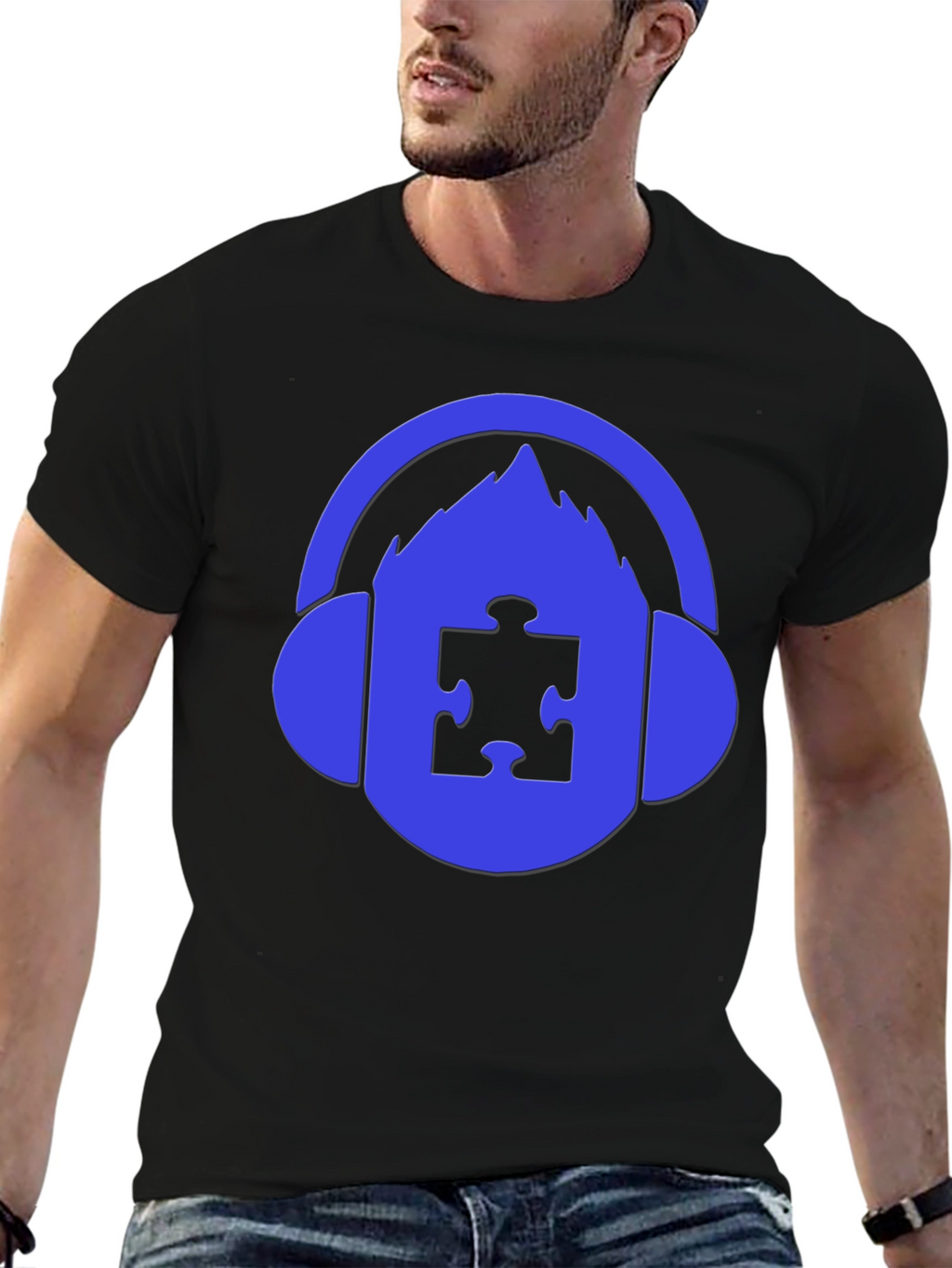 Autism Awareness DJ T-Shirt - Support Neurodiversity