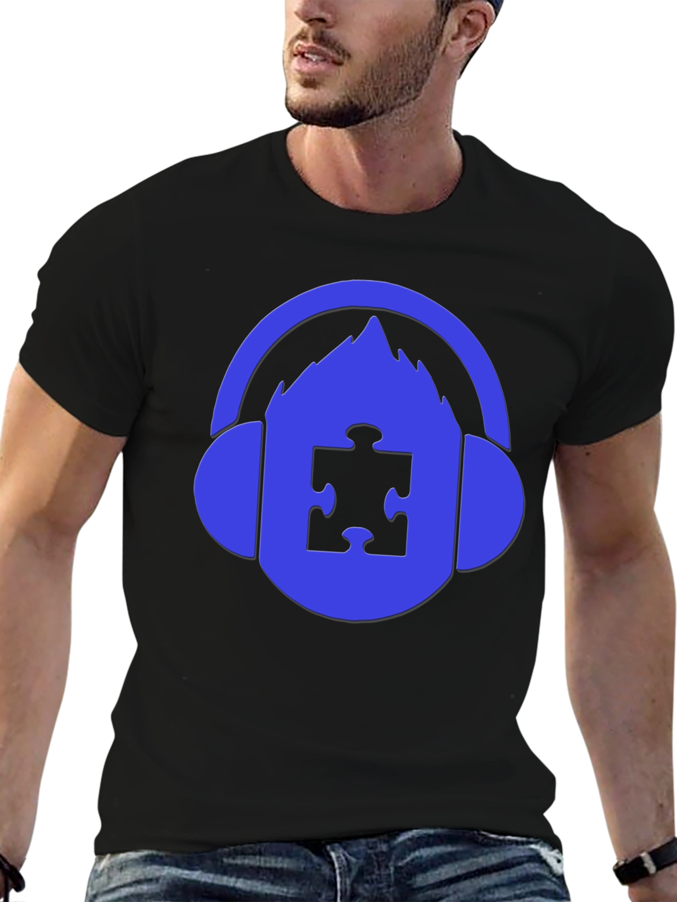 Autism Awareness DJ T-Shirt - Support Neurodiversity