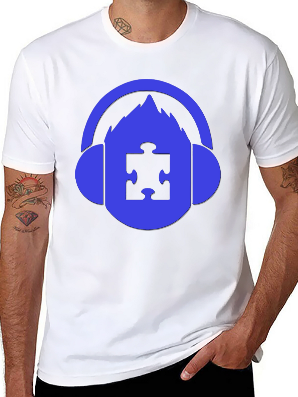 Autism Awareness DJ T-Shirt - Support Neurodiversity