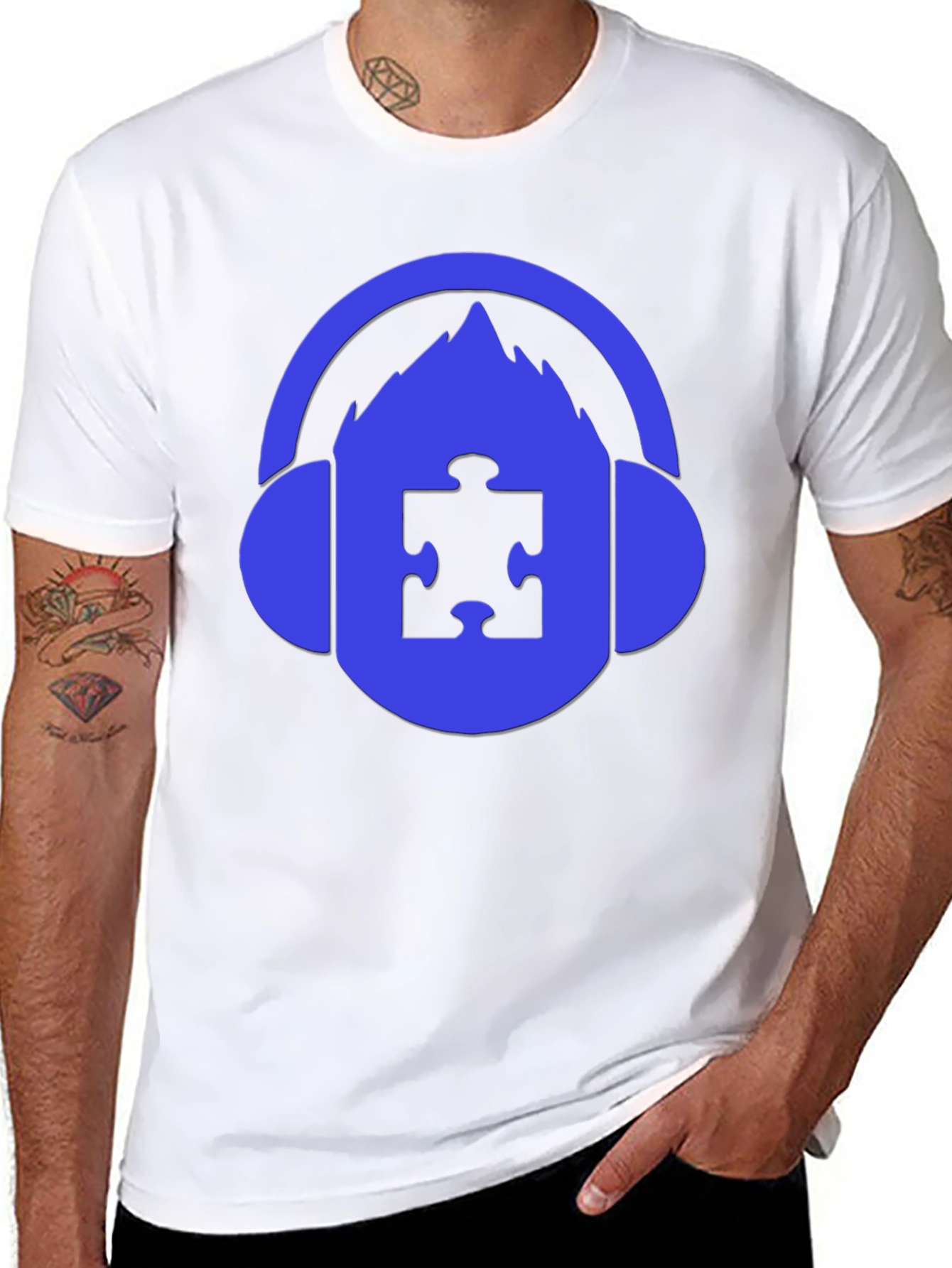 Autism Awareness DJ T-Shirt - Support Neurodiversity