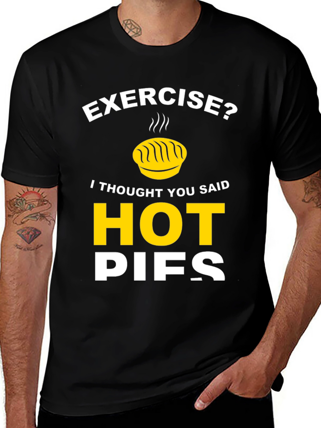 Funny Hot Pies Graphic T-Shirt