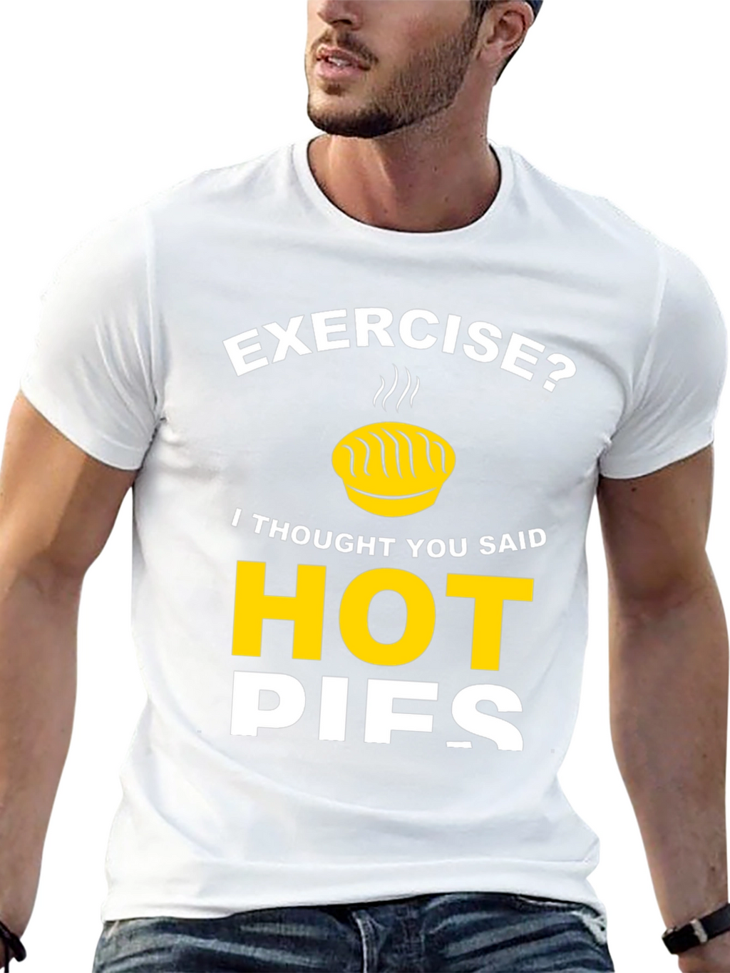 Funny Hot Pies Graphic T-Shirt