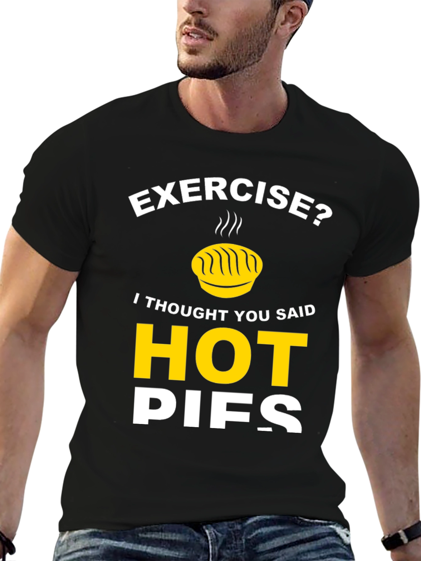 Funny Hot Pies Graphic T-Shirt