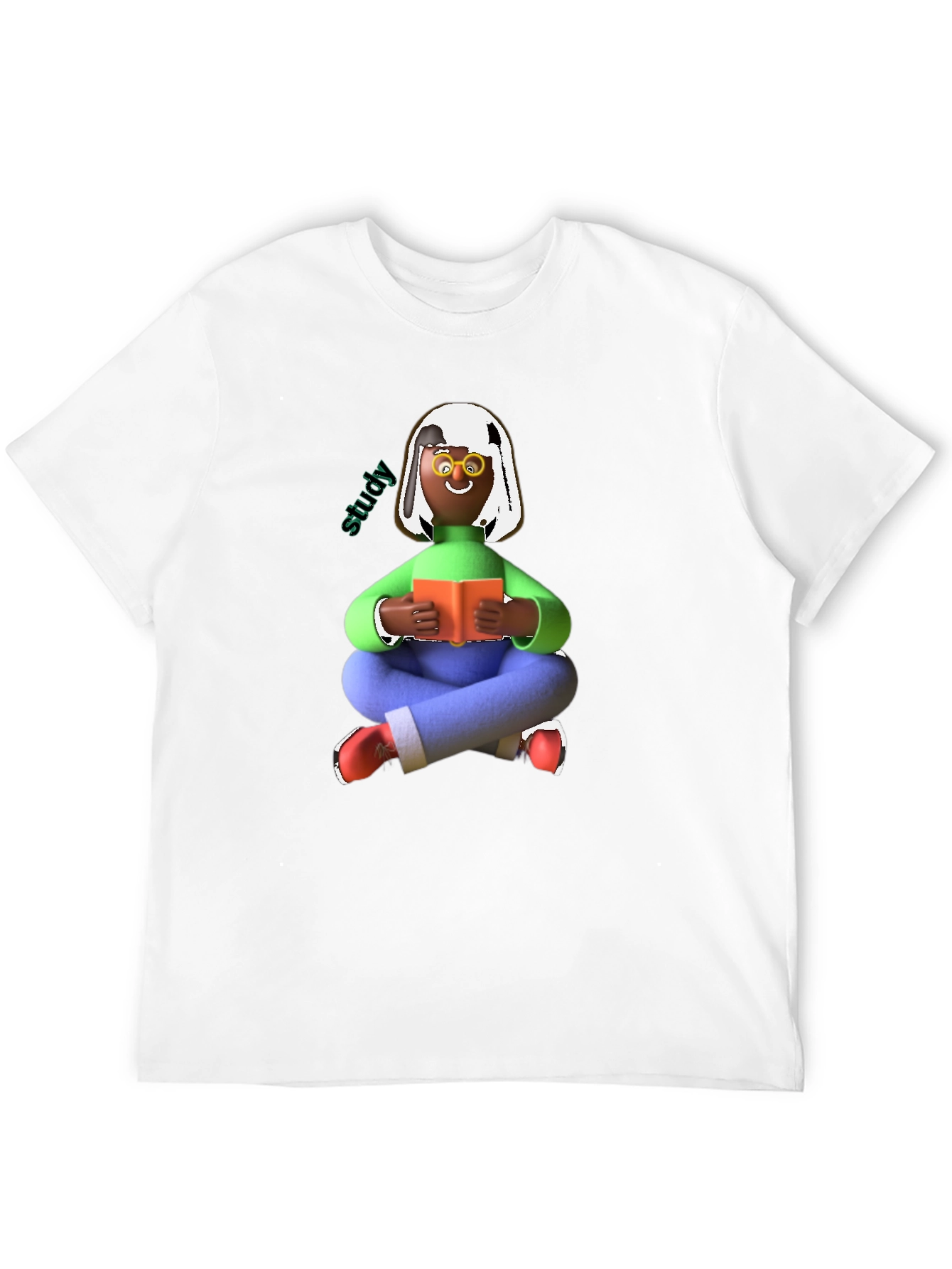 Study Time Black Graphic Tee