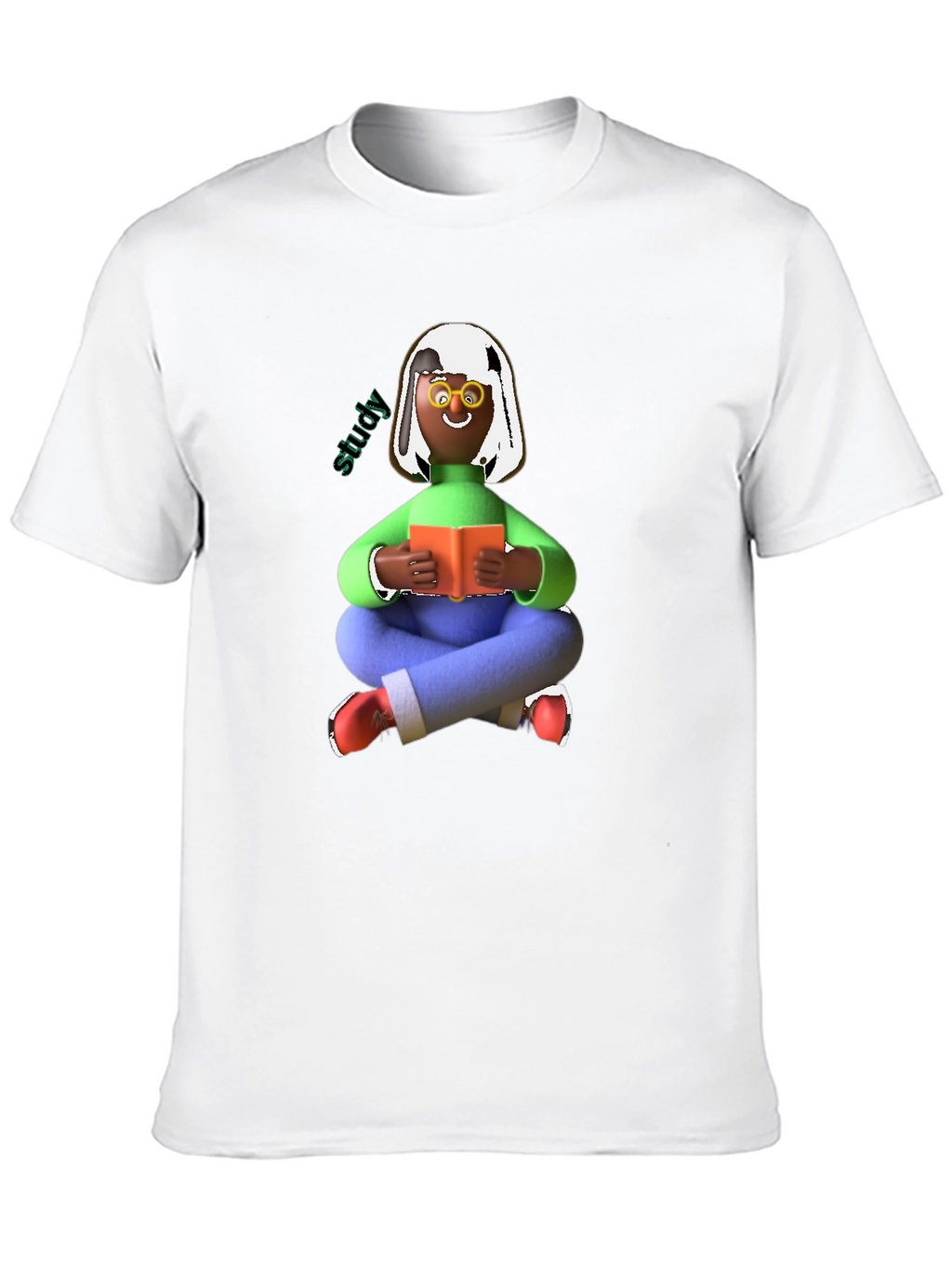 Study Time Black Graphic Tee