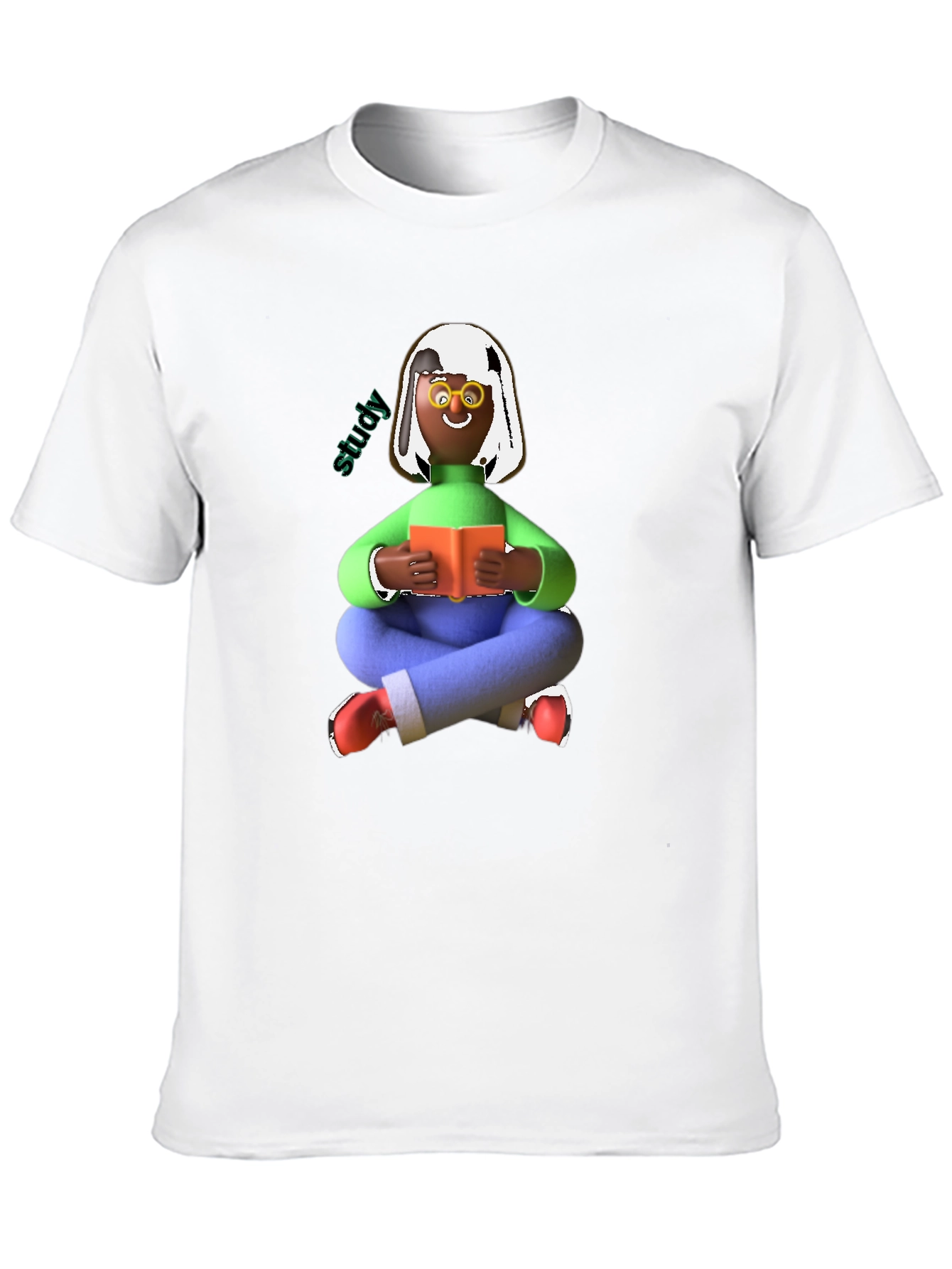 Study Time Black Graphic Tee