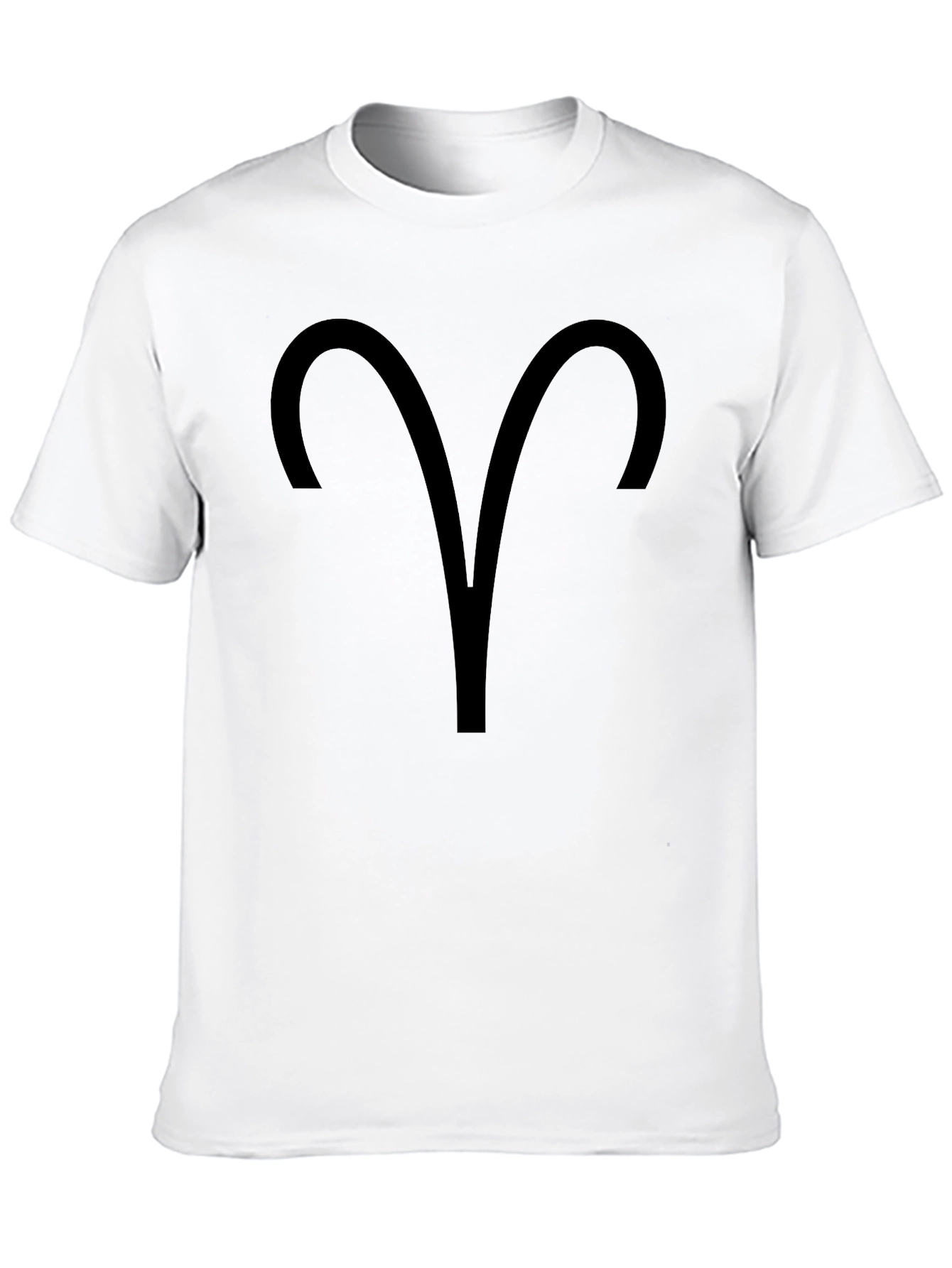 Aries Zodiac Sign Black T-Shirt