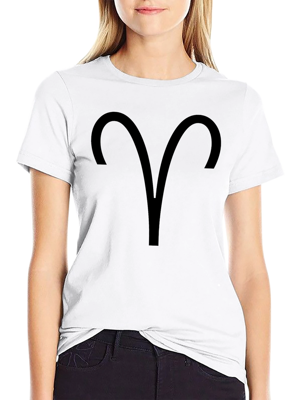 Aries Zodiac Sign Black T-Shirt