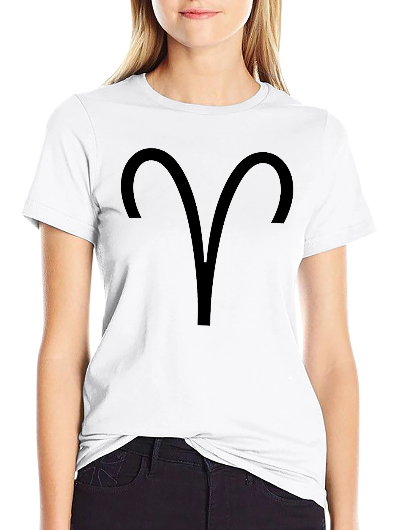 Aries Zodiac Sign Black T-Shirt