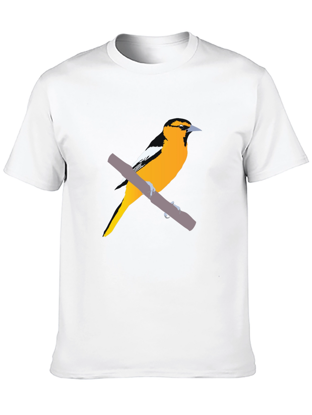 Oriole Bird Graphic Tee - Casual Style