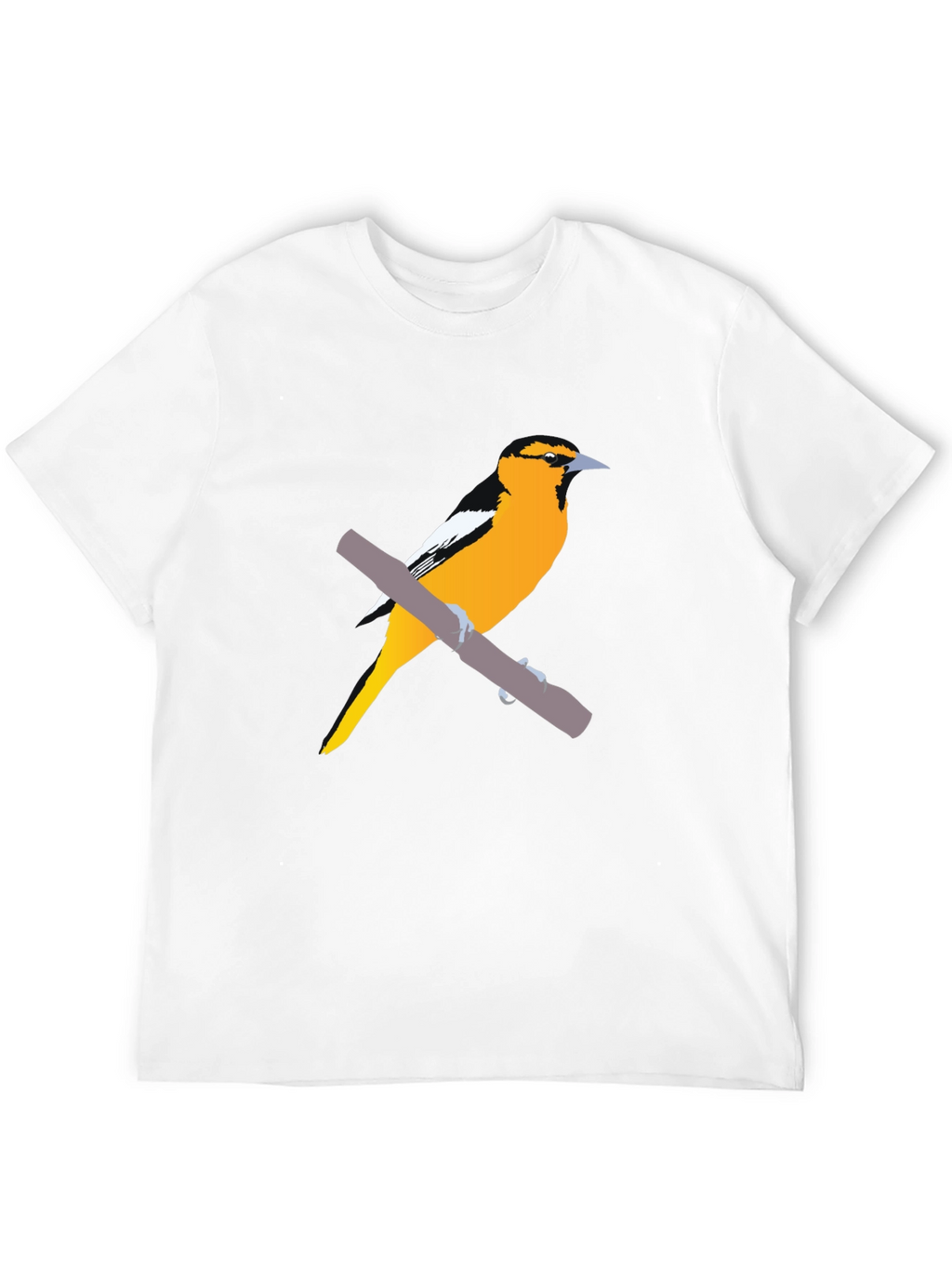 Oriole Bird Graphic Tee - Casual Style