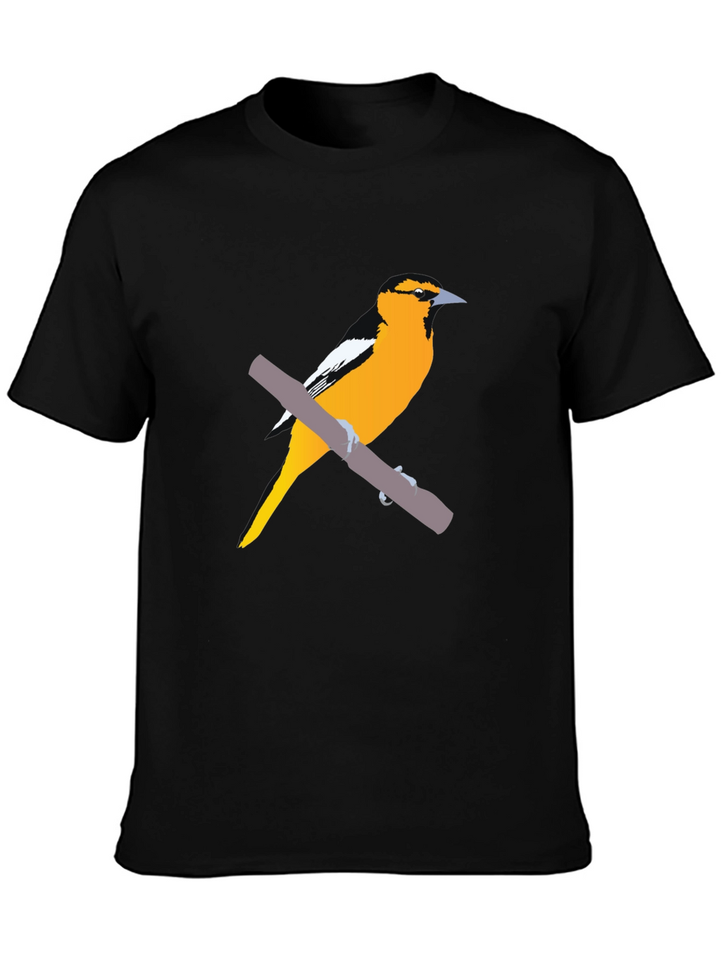Oriole Bird Graphic Tee - Casual Style