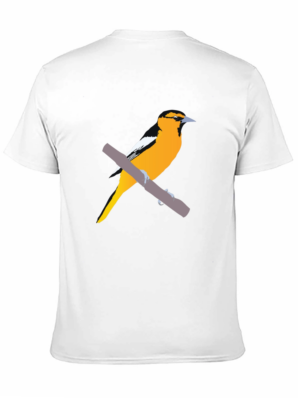 Oriole Bird Graphic Tee - Casual Style