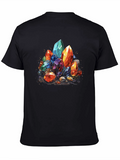 Crystal Cluster Graphic Tee - Modern Style