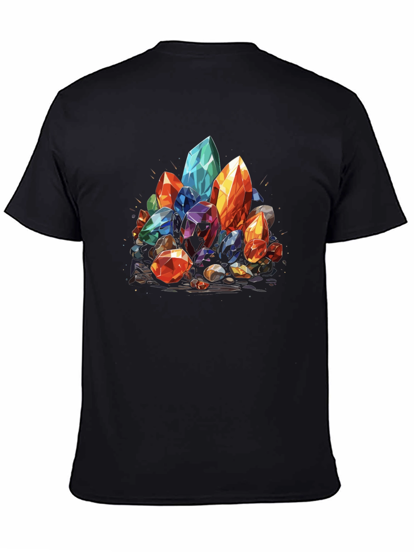 Crystal Cluster Graphic Tee - Modern Style