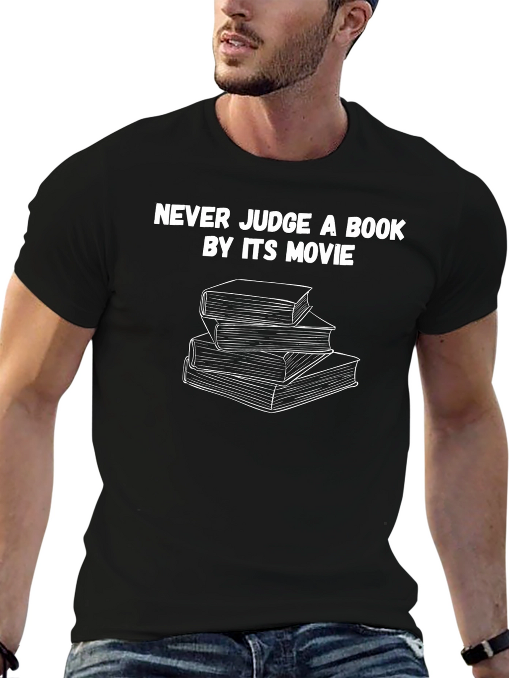 Never Judge a Book By Its Movie Graphic T-Shirt