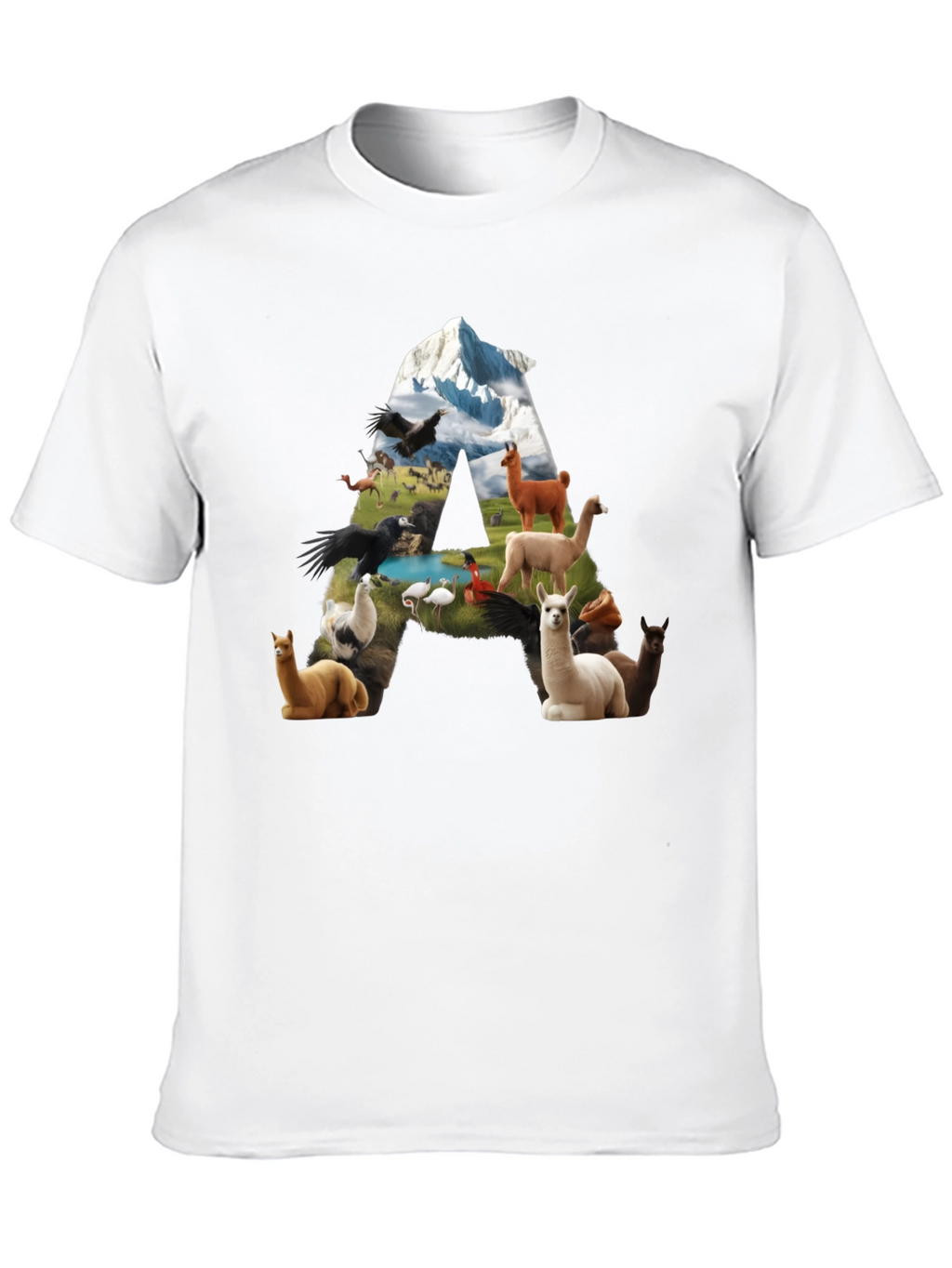 Llama Letter Graphic T-Shirt