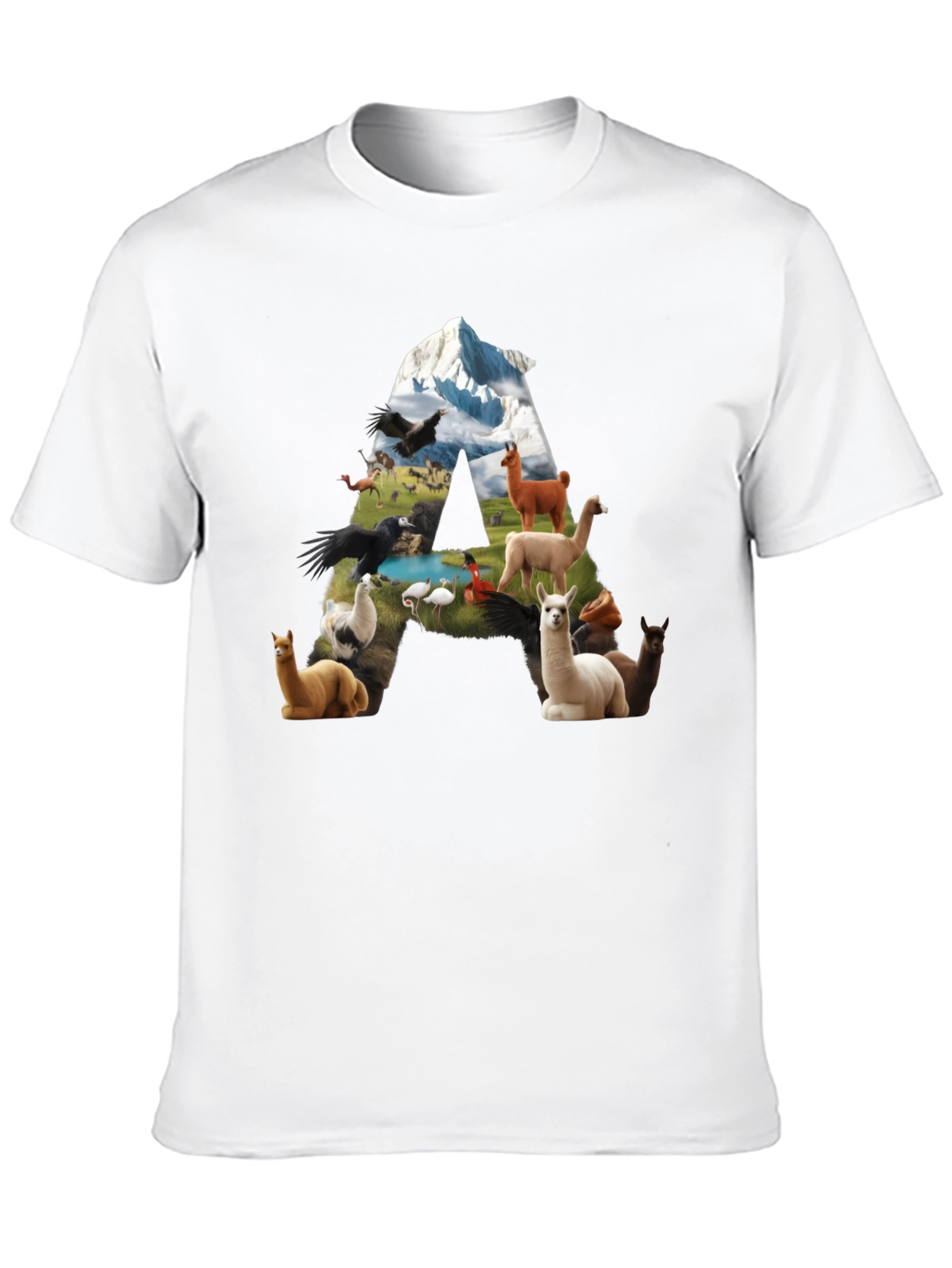 Llama Letter Graphic T-Shirt