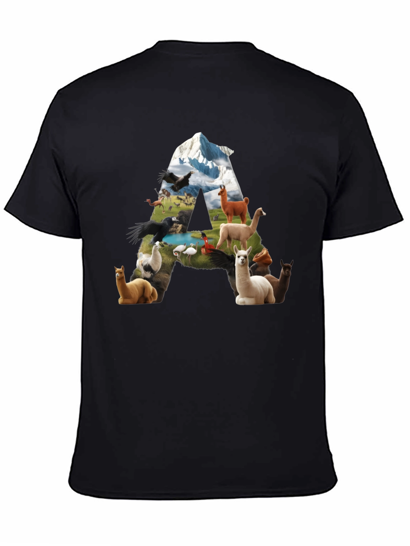 Llama Letter Graphic T-Shirt