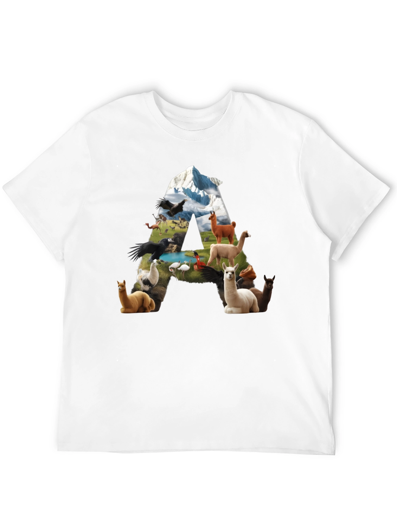 Llama Letter Graphic T-Shirt