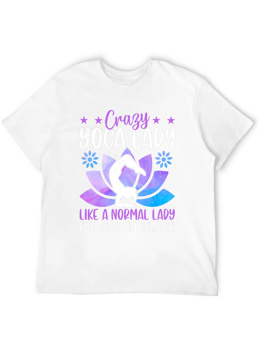 Crazy Yoga Lady Graphic T-Shirt