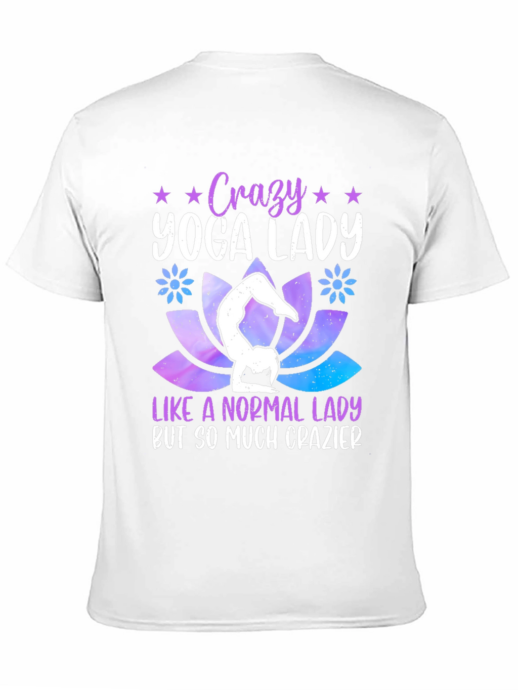 Crazy Yoga Lady Graphic T-Shirt