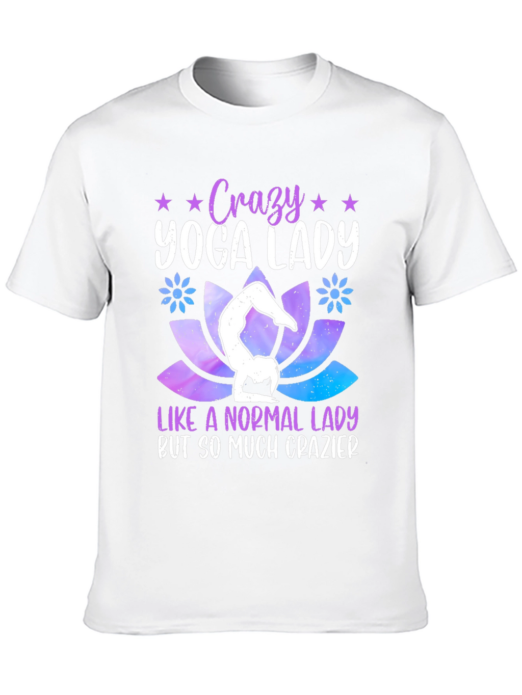 Crazy Yoga Lady Graphic T-Shirt