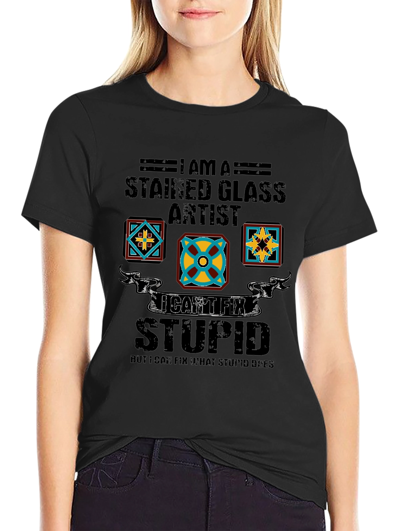 Stained Glass Artist Humor Tee